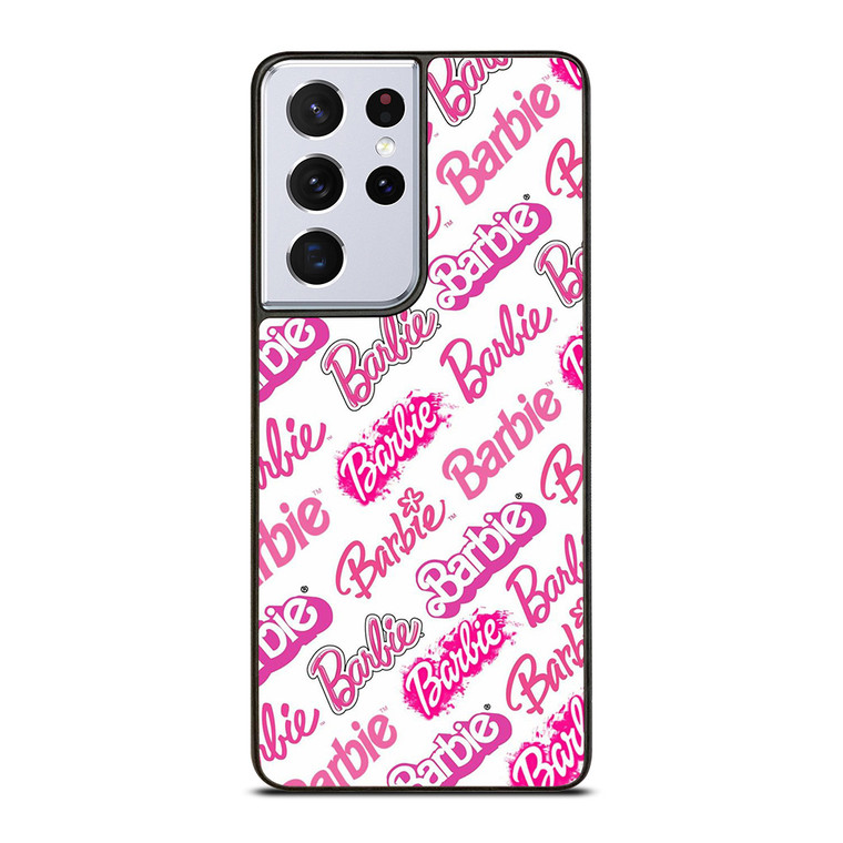 BARBIE TYPOGRAPHY PATTERN Samsung Galaxy S21 Ultra Case