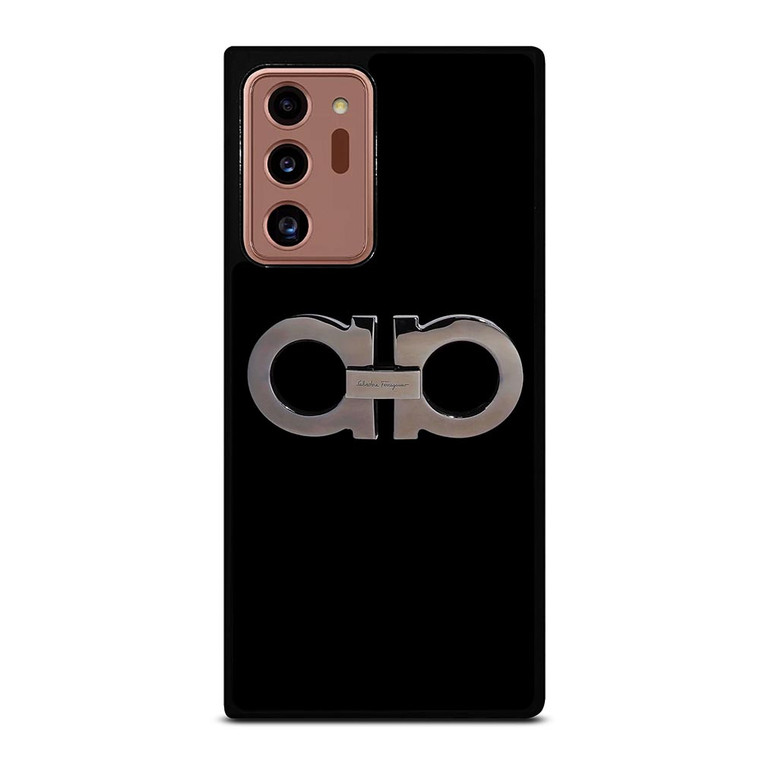 SALVATORE FERRAGAMO LOGO BLACK Samsung Galaxy Note 20 Ultra Case