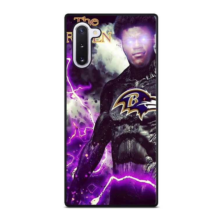 LAMAR JACKSON BALTIMORE RAVENS ART Samsung Galaxy Note 10 Case