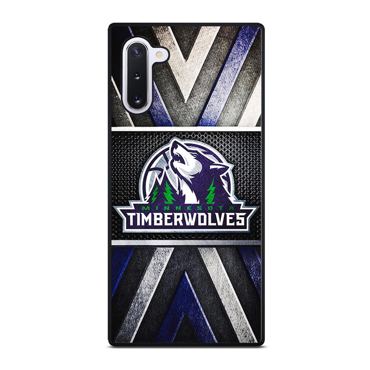 MINNESOTA TIMBERWOLVES METAL SYMBOL Samsung Galaxy Note 10 Case