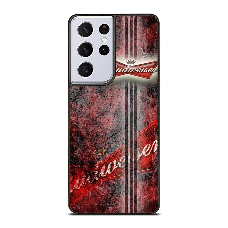 BUDWEISER BEER LOGO GRUNGE Samsung Galaxy S21 Ultra Case
