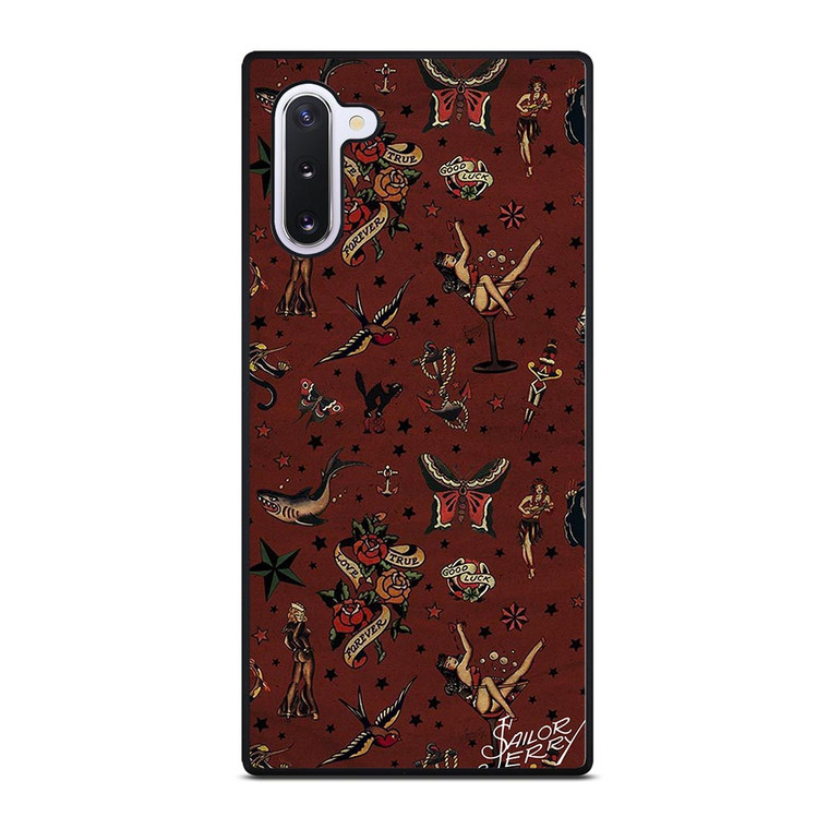 SAILOR JERRY TATTOO PATTERN Samsung Galaxy Note 10 Case