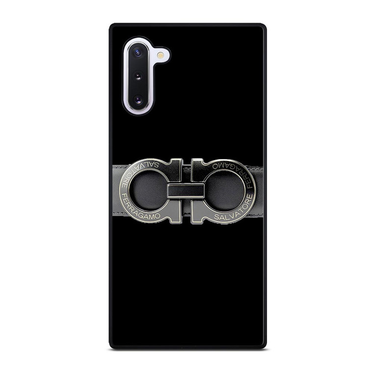 SALVATORE FERRAGAMO BELT BLACK Samsung Galaxy Note 10 Case
