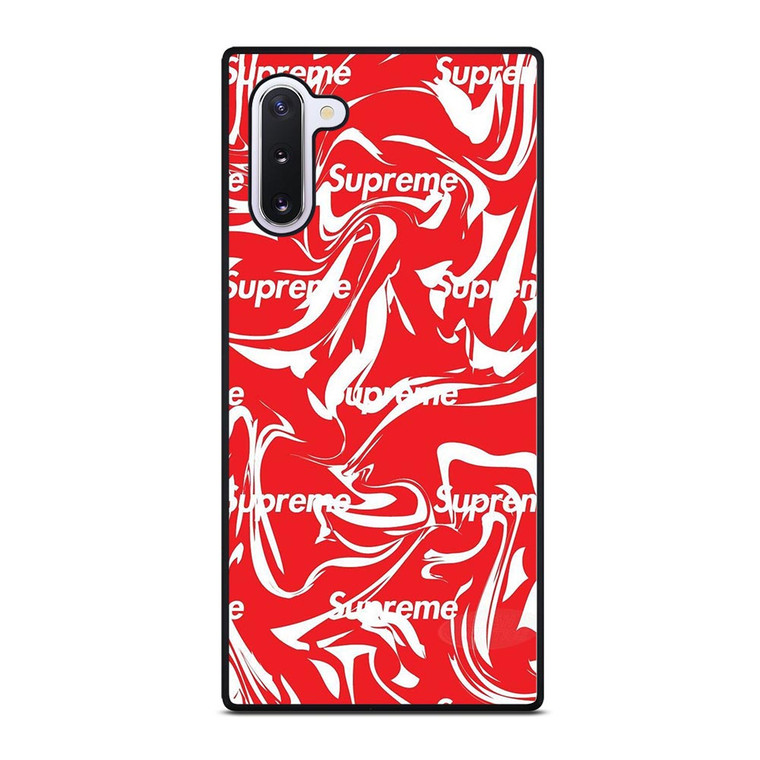 SUPREME MELTED RED ARTWORK Samsung Galaxy Note 10 Case