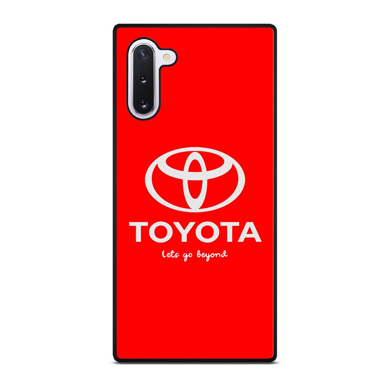 TOYOTA LETS GO BEYOND LOGO RED Samsung Galaxy Note 10 Case