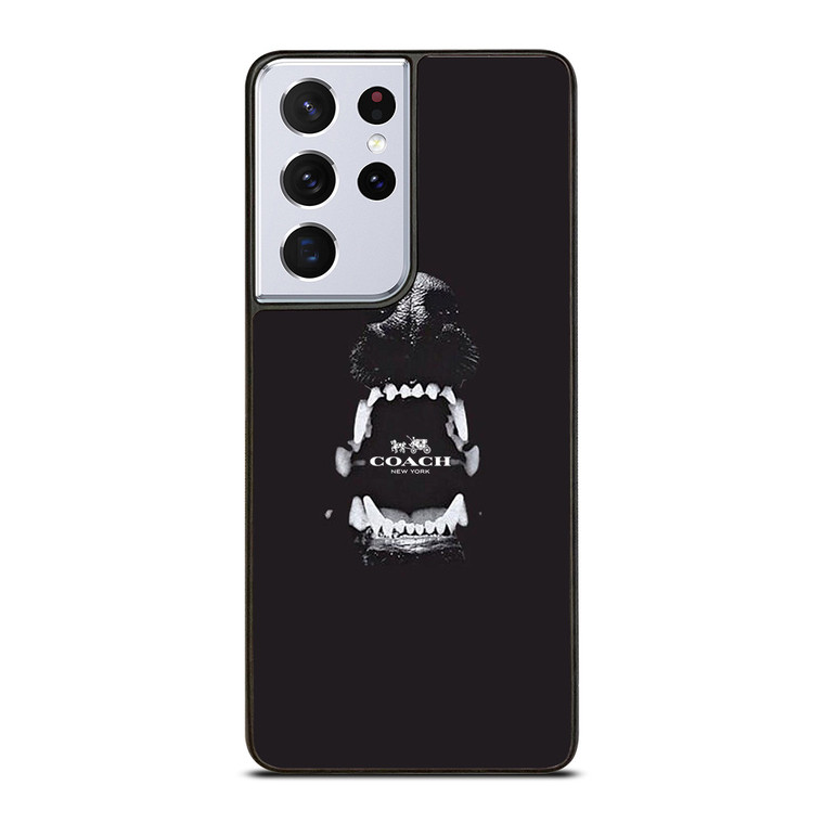 COACH NEW YORK LOGO DOG Samsung Galaxy S21 Ultra Case