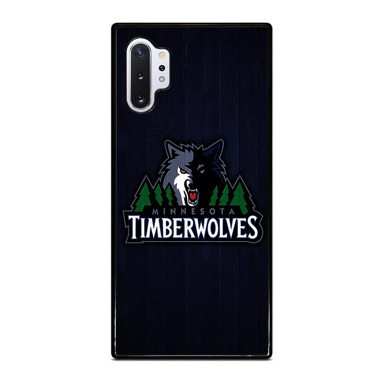 MINNESOTA TIMBERWOLVES WOODEN LOGO Samsung Galaxy Note 10 Plus Case