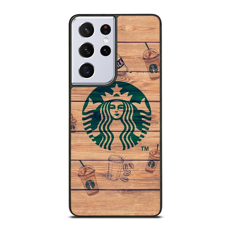 COFFEESHOP STARBUCK WOODEN LOGO Samsung Galaxy S21 Ultra Case