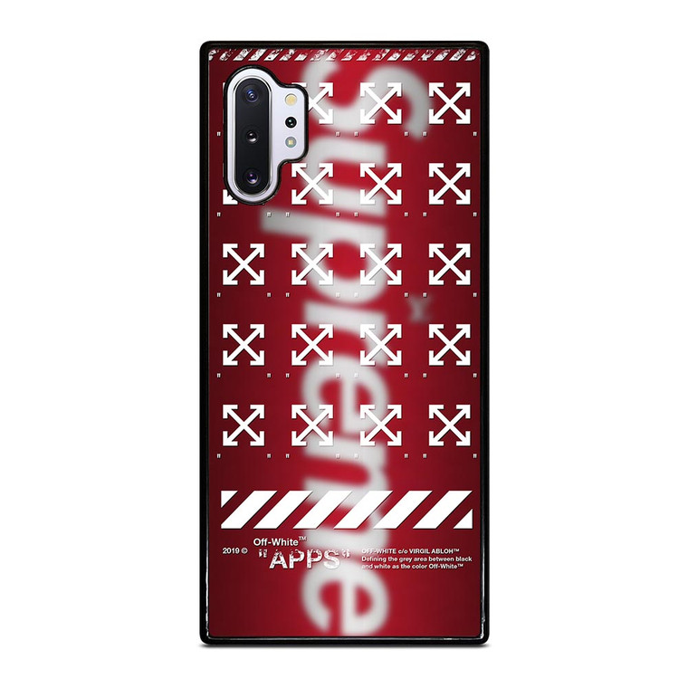 OFF WHITE X SUPREME LOGO BLUR Samsung Galaxy Note 10 Plus Case