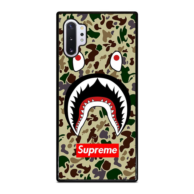SHARK CAMO BATHING APE SUPREME Samsung Galaxy Note 10 Plus Case