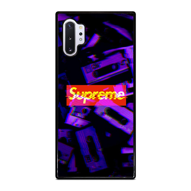 SUPREME PURPLE CASSETTE GLITCH Samsung Galaxy Note 10 Plus Case