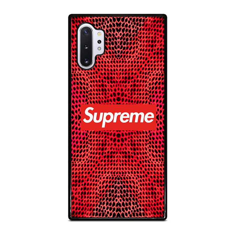SUPREME RED SNAKE SKIN Samsung Galaxy Note 10 Plus Case