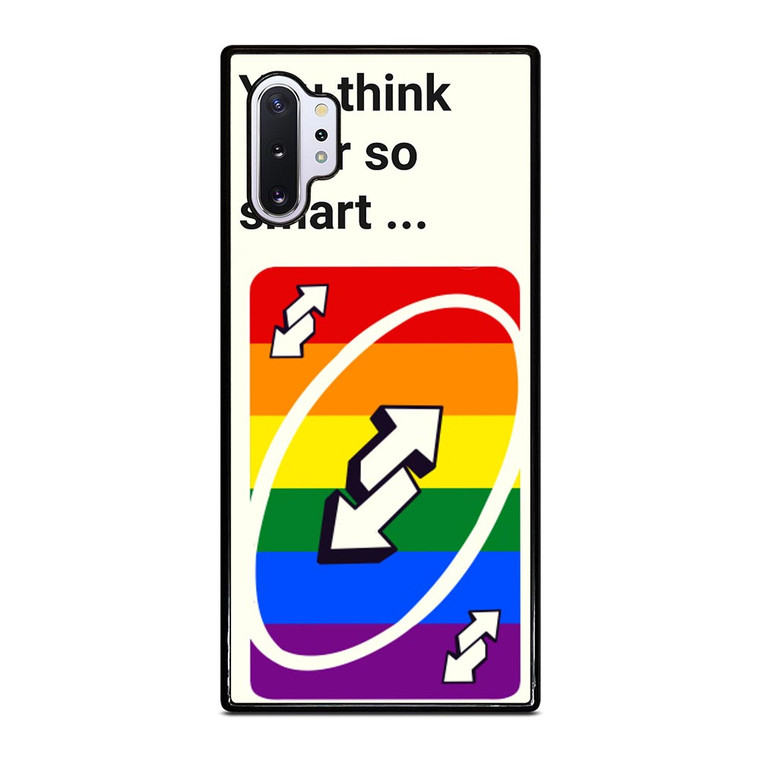 UNO REVERSE CARD YOU THINK YOU SMART Samsung Galaxy Note 10 Plus Case