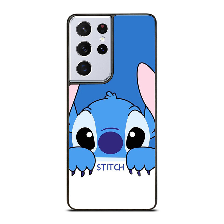 DISNEY STITCH CARTOON SIMPLE FLAT Samsung Galaxy S21 Ultra Case