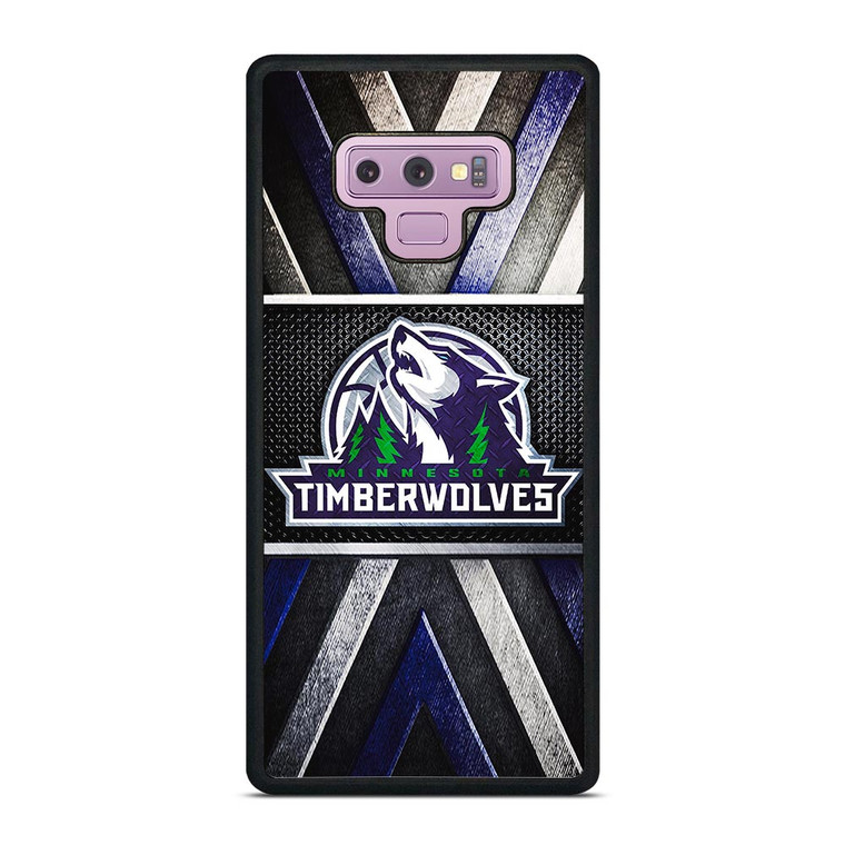 MINNESOTA TIMBERWOLVES METAL SYMBOL Samsung Galaxy Note 9 Case
