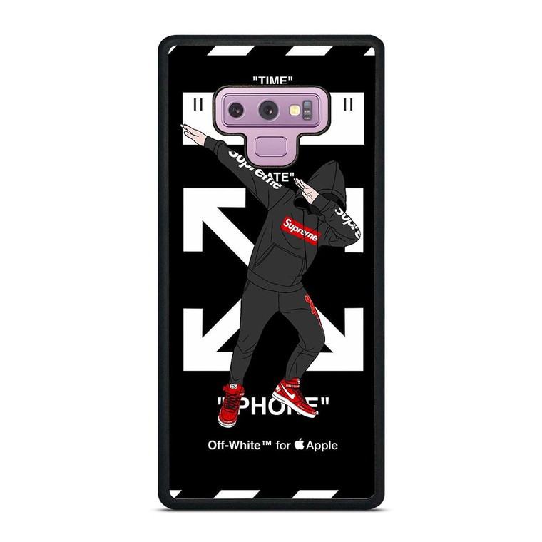 OFF WHITE X DAB SUPREME ILLUSTRATION Samsung Galaxy Note 9 Case