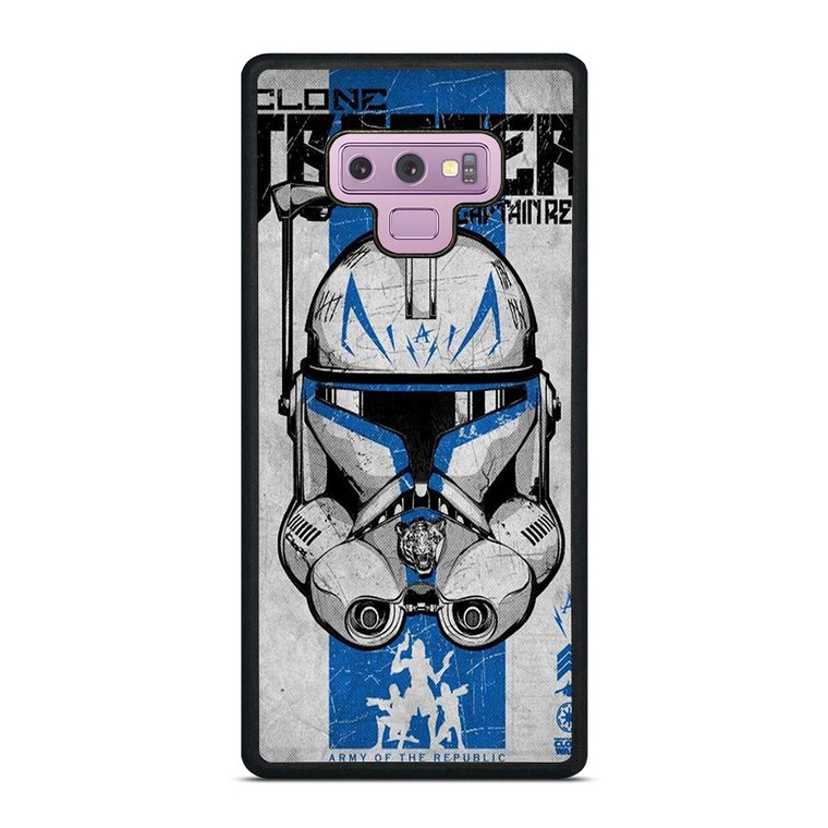 POSTER CLONE WARS STAR Samsung Galaxy Note 9 Case