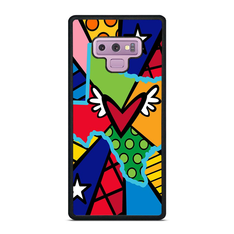 ROMERO BRITTO POP TEXAS MAP Samsung Galaxy Note 9 Case