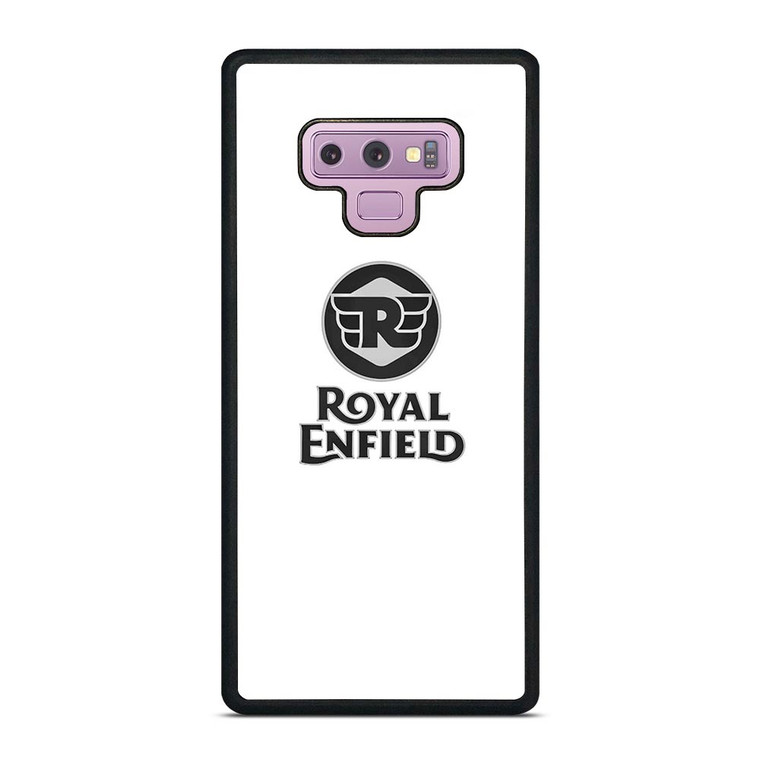 ROYAL ENFIELD WHITE LOGO Samsung Galaxy Note 9 Case