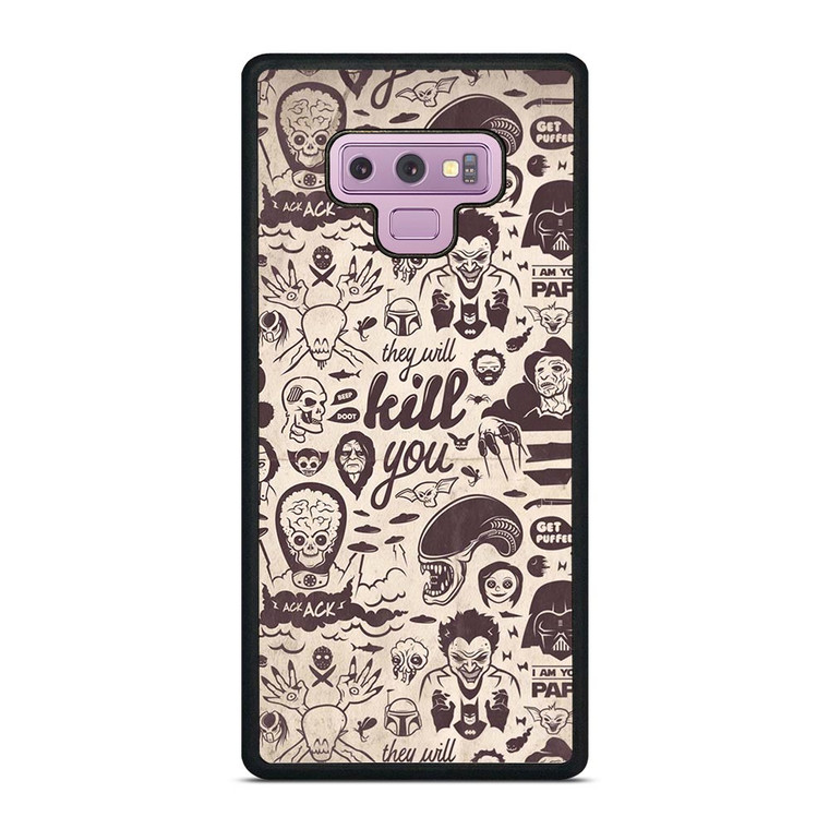 SLASHER PATTERN Samsung Galaxy Note 9 Case