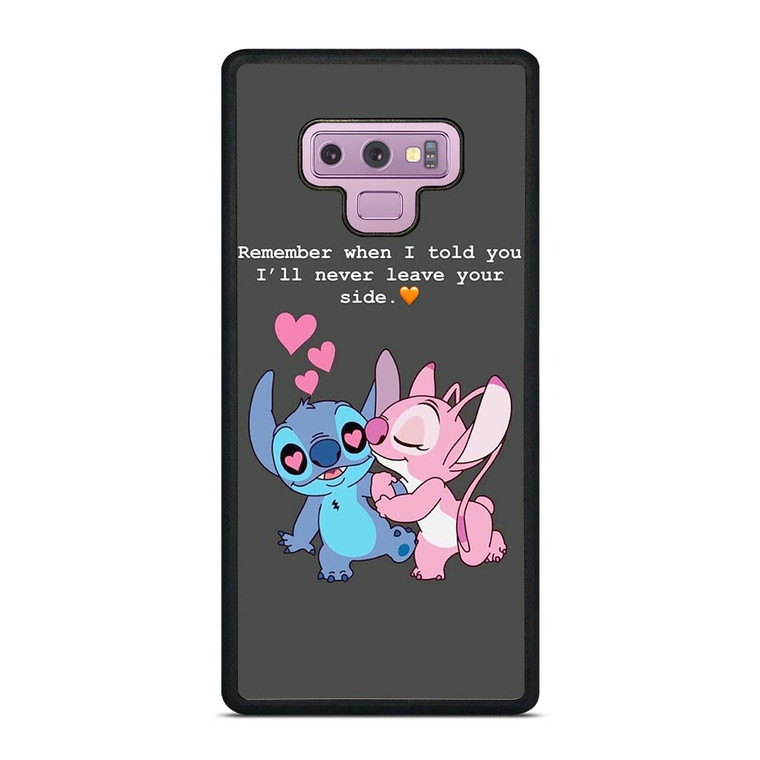 STITCH AND GIRLFRIEND LOVE QUOTE Samsung Galaxy Note 9 Case