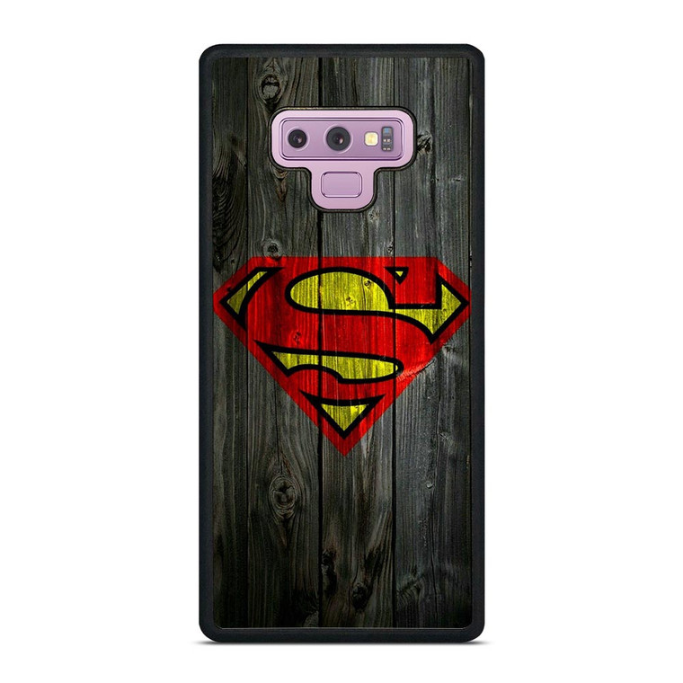SUPERMAN WOODEN LOGO Samsung Galaxy Note 9 Case
