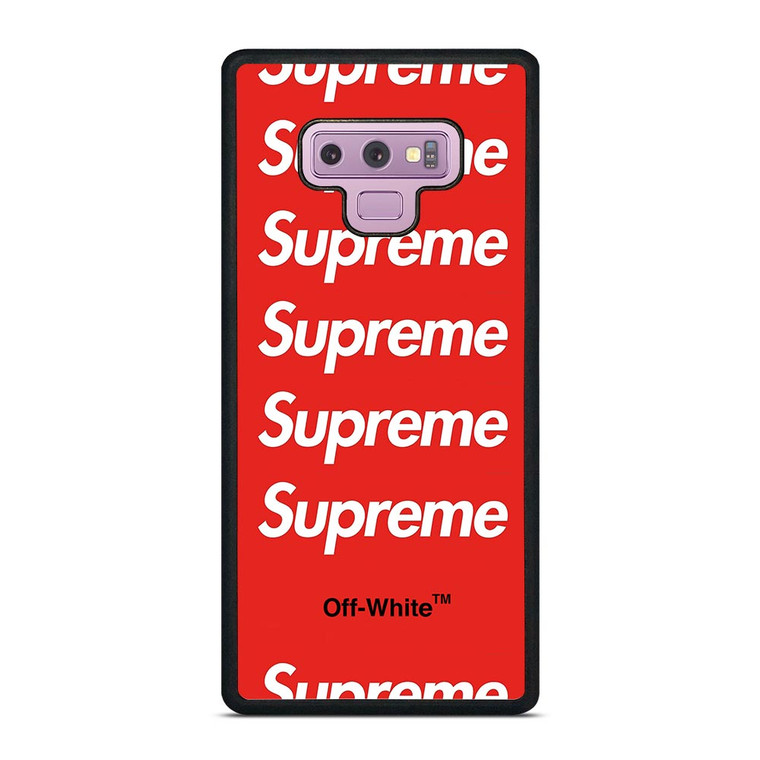 SUPREME RED OFF WHITE Samsung Galaxy Note 9 Case SUPREME RED OFF WHITE Samsung Galaxy Note 9 Case