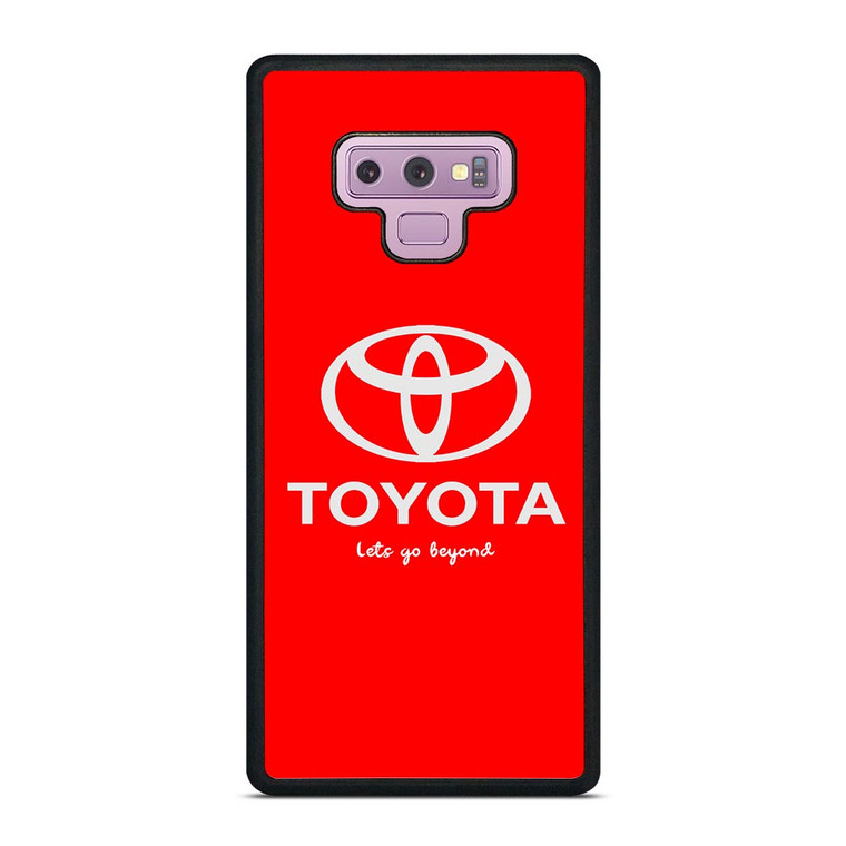 TOYOTA LETS GO BEYOND LOGO RED Samsung Galaxy Note 9 Case