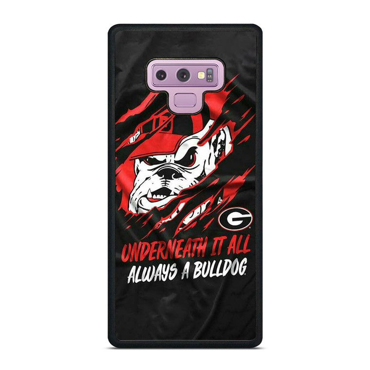 UGA GEORGIA BULLDOGS UNDERNEATH IT ALL Samsung Galaxy Note 9 Case