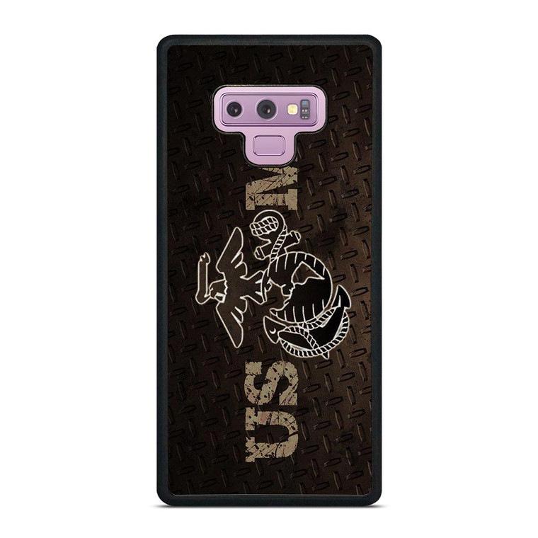 UNITED STATED MARINE CORPS METAL LOGO Samsung Galaxy Note 9 Case