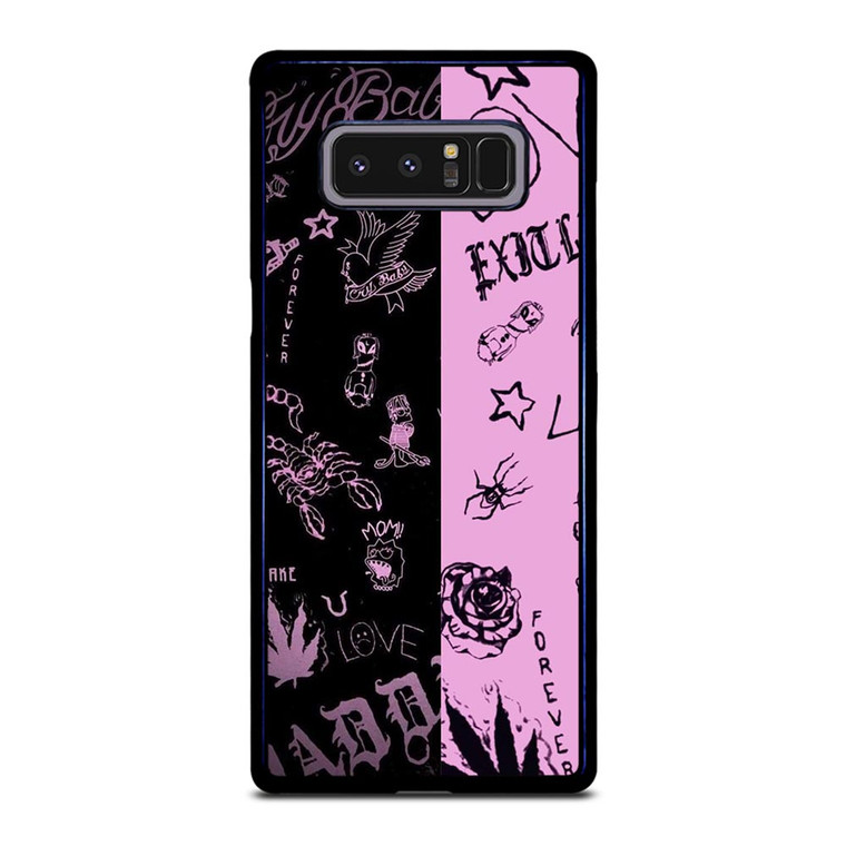LIL PEEP TATTOO COLLAGE Samsung Galaxy Note 8 Case