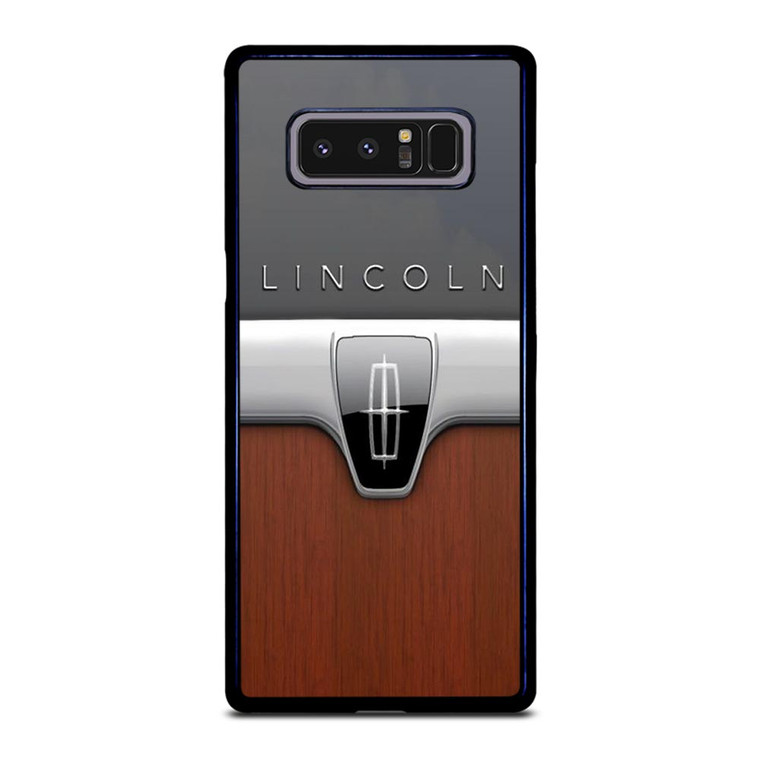 LINCOLN MOTOR WOODEN CHROME LOGO Samsung Galaxy Note 8 Case