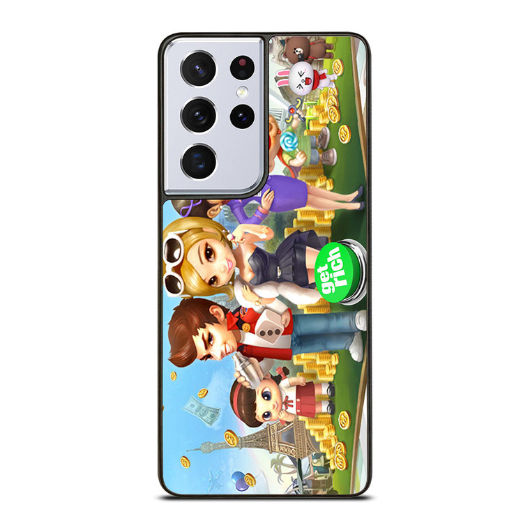 GET RICH GAME Line Samsung Galaxy S21 Ultra Case