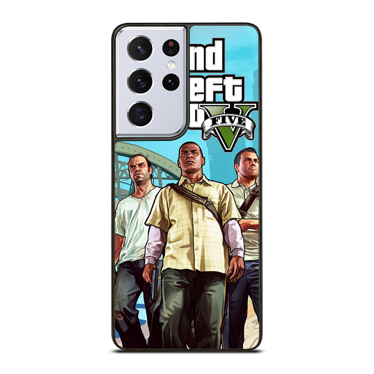 GRAND THEFT AUTO FIVE GTA GAME CHARACTER Samsung Galaxy S21 Ultra Case