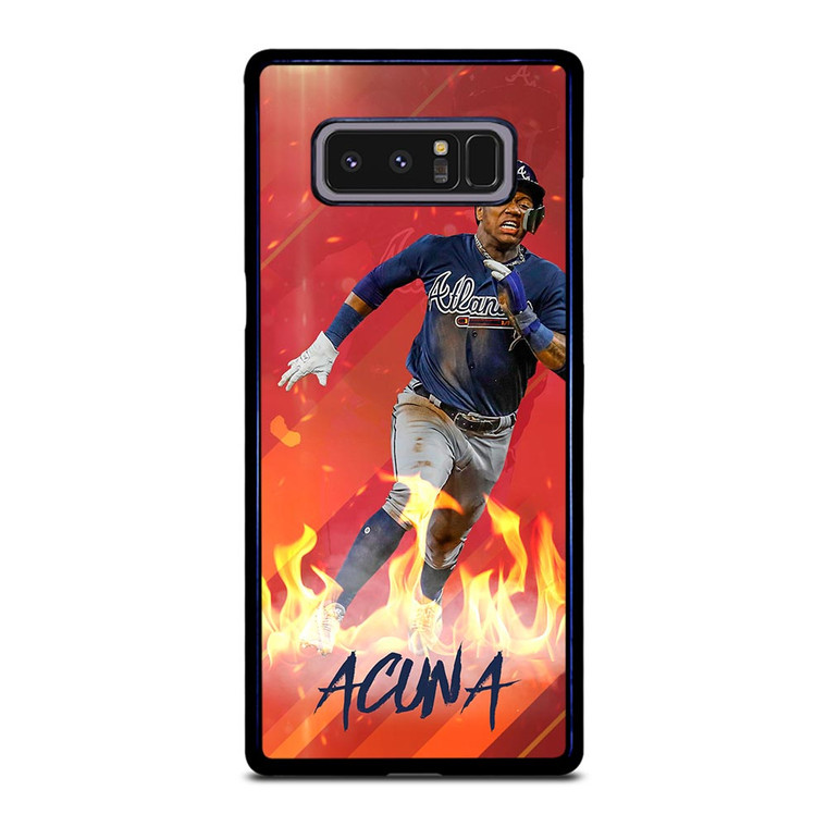 RONALD ACUNA JR ATLANTA BRAVES BASEBALL MLB Samsung Galaxy Note 8 Case