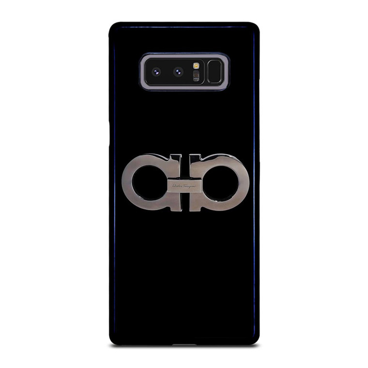 SALVATORE FERRAGAMO LOGO BLACK Samsung Galaxy Note 8 Case