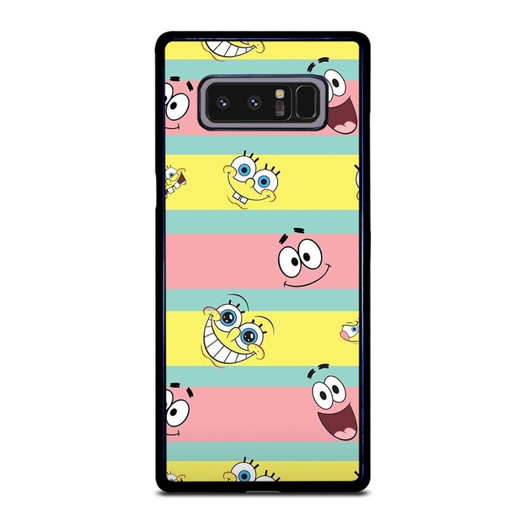 SPONGEBOB PATRICK CUTE STRIPE Samsung Galaxy Note 8 Case