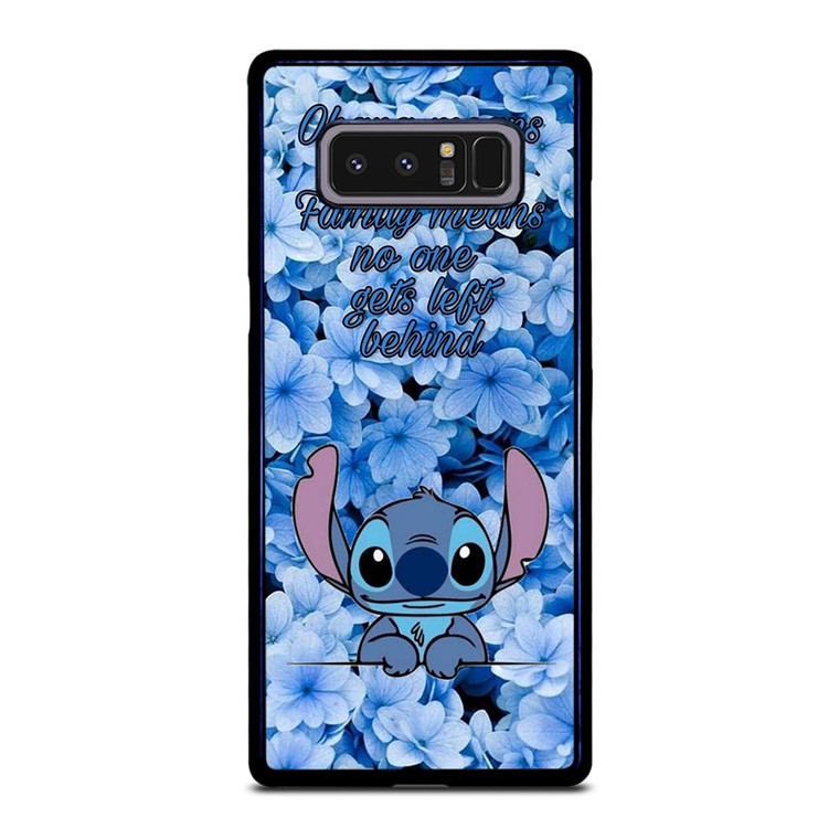STITCH DISNEY OHANA FAMILY QUOTE Samsung Galaxy Note 8 Case