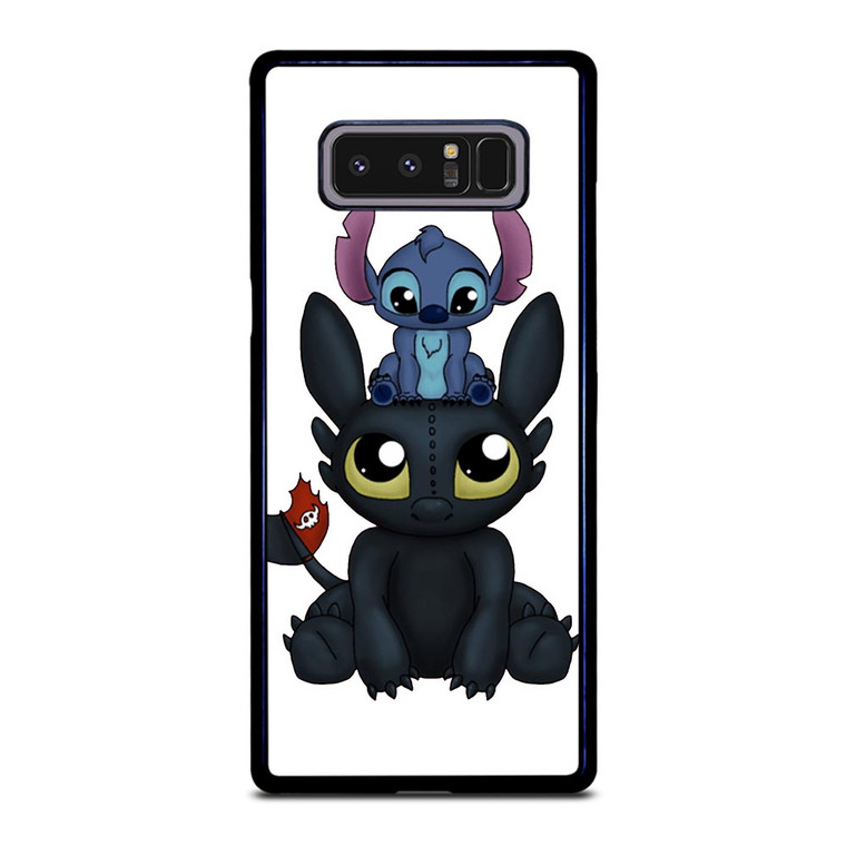 TOOTHLESS AND STITCH CARTOON Samsung Galaxy Note 8 Case TOOTHLESS AND STITCH CARTOON Samsung Galaxy Note 8 Case