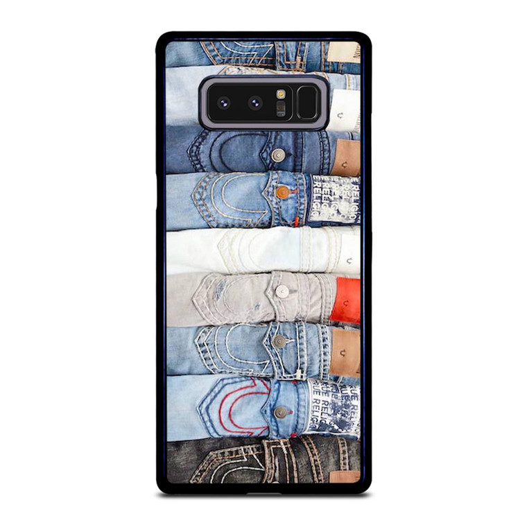 TRUE RELIGION BRAND JEANS COLLAGE Samsung Galaxy Note 8 Case TRUE RELIGION BRAND JEANS COLLAGE Samsung Galaxy Note 8 Case