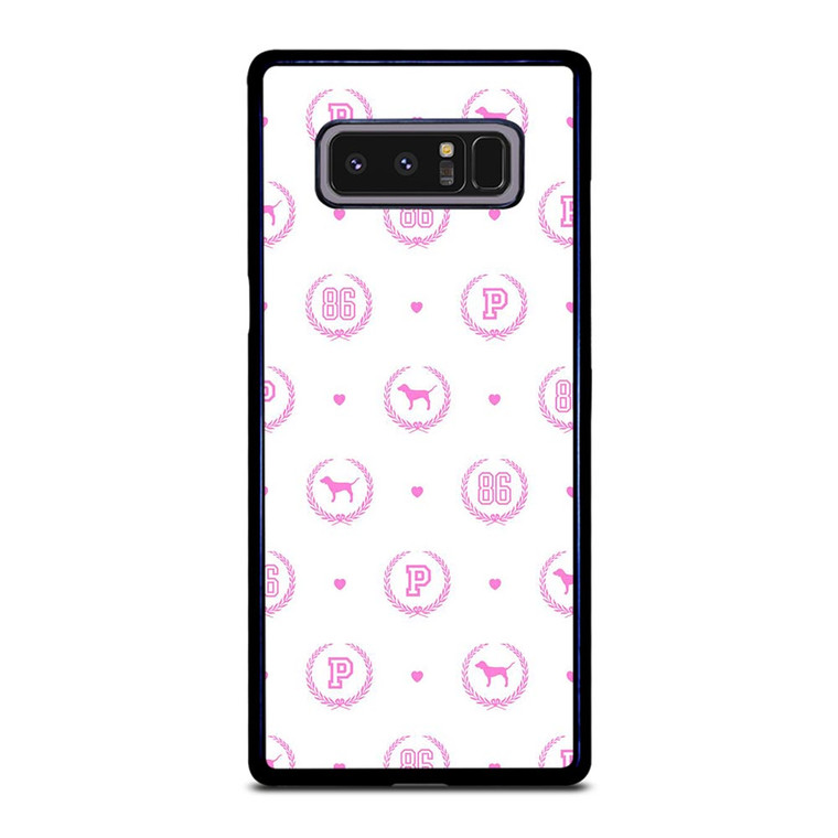 VICTORIA'S SECRET PINK LOVE DOG 86 Samsung Galaxy Note 8 Case
