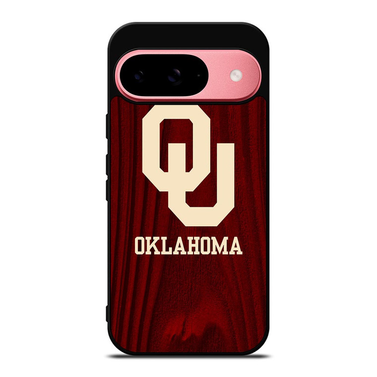 OKLAHOMA SOONERS WOODEN LOGO Google Pixel 9 Case