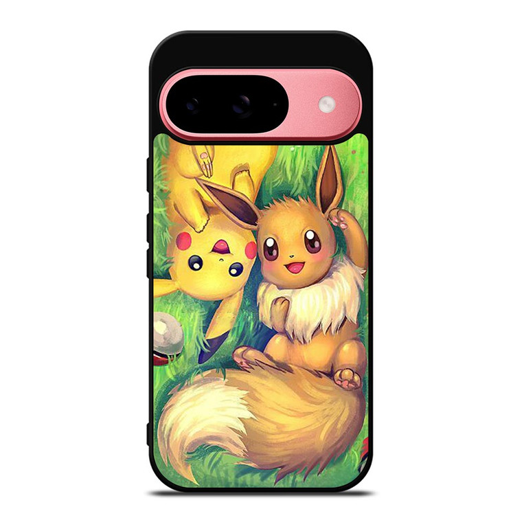 POKEMON EEVEE AND PIKACHU Google Pixel 9 Case