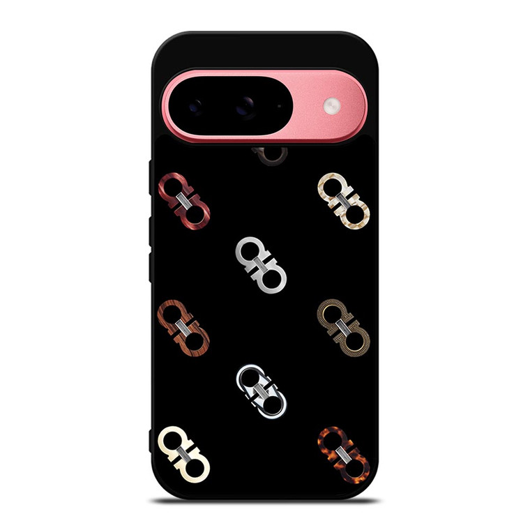 SALVATORE FERRAGAMO LOGO PATTERN Google Pixel 9 Case
