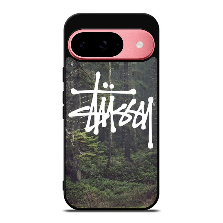 STUSSY SPOOKY FOREST LOGO Google Pixel 9 Case