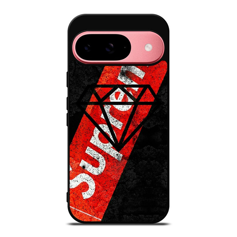 SUPREME DIAMOND SUPPLY CO BLACK Google Pixel 9 Case