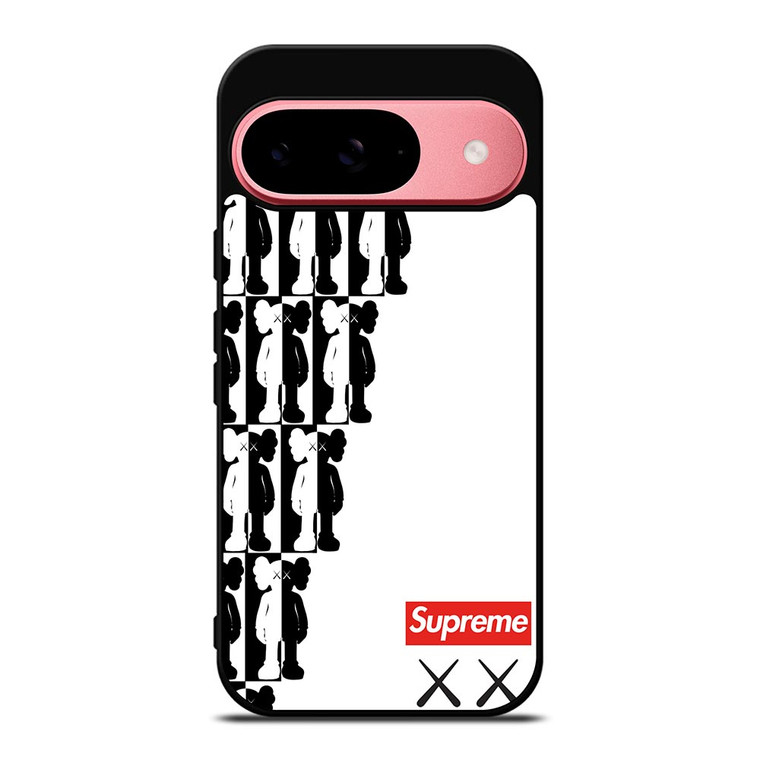 SUPREME KAWS BLACK WHITE Google Pixel 9 Case