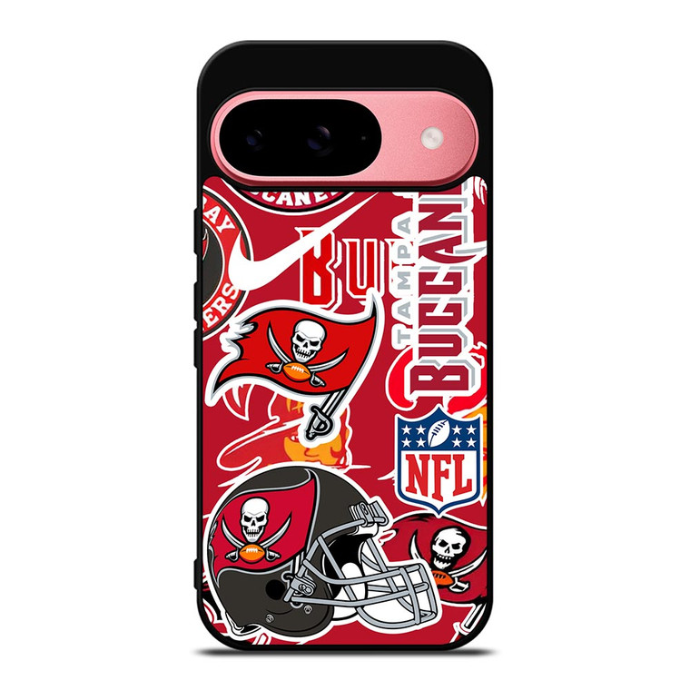 TAMPA BAY BUCCANEERS NFL STICKER BOMB Google Pixel 9 Case TAMPA BAY BUCCANEERS NFL STICKER BOMB Google Pixel 9 Case