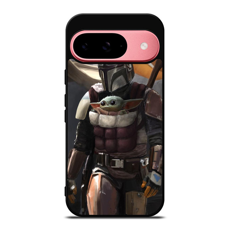 THE MANDALORIAN AND BABY YODA Google Pixel 9 Case THE MANDALORIAN AND BABY YODA Google Pixel 9 Case