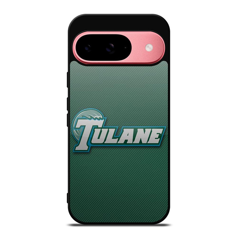 TULANE UNIVERSITY LOGO CARBON Google Pixel 9 Case